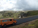 on top of the mountain transalpina